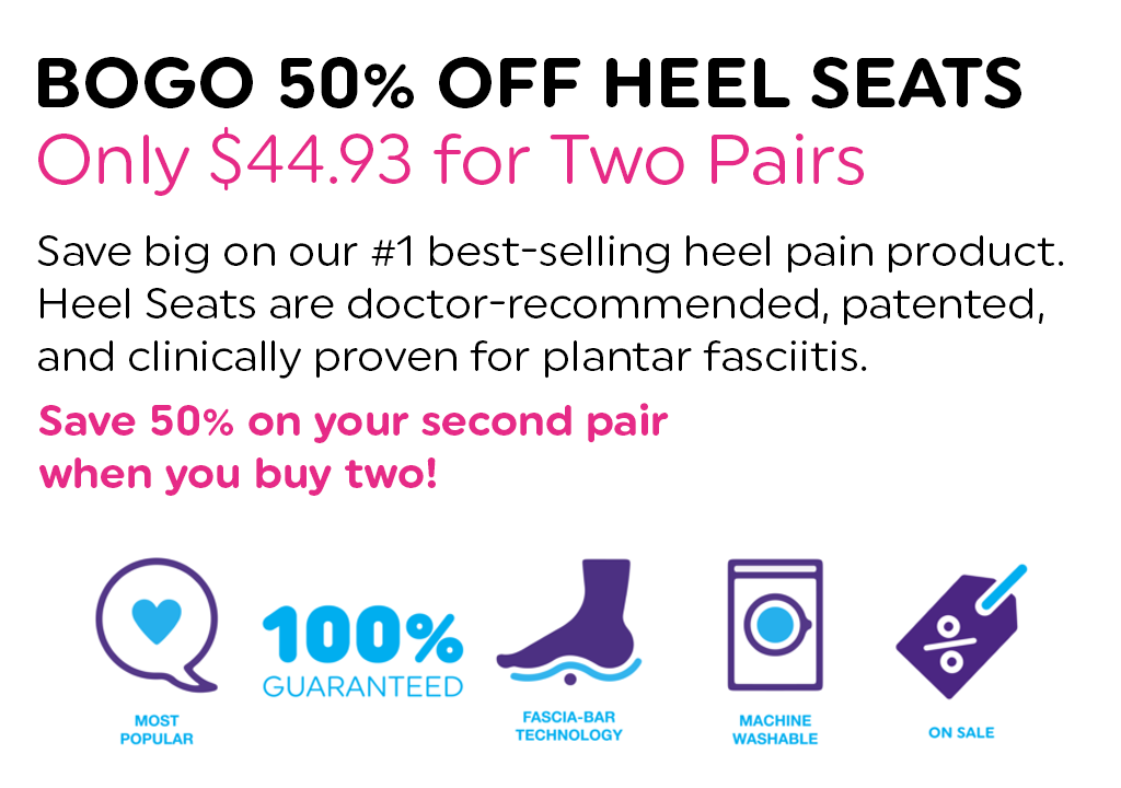 BOGO 50% off heel seats only $44.93 for two pairs